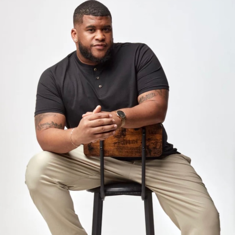Fresh Clean Tees Men’s Short Sleeve Henley, Black, Various Sizes